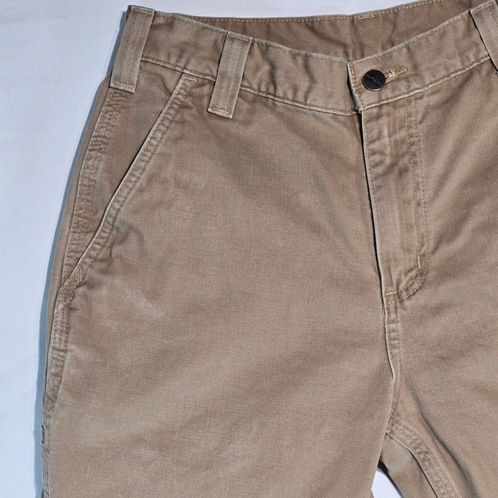Carhartt Mens 30x32 Tan Canvas Work Pants Straight Leg Khaki 100095-253‎ B01 - Picture 10 of 16